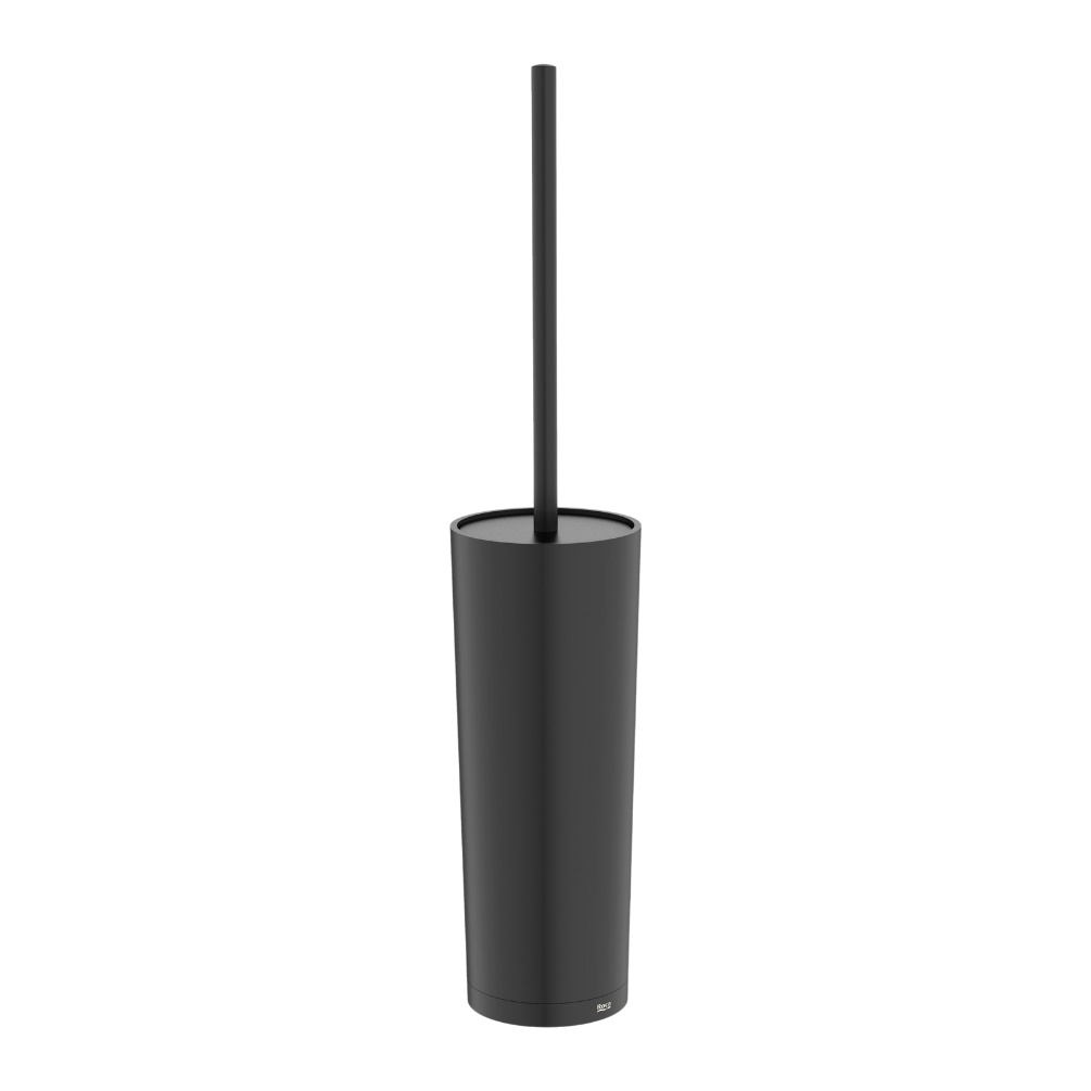 Cut out image of the Roca Sonata Matt Black Freestanding Toilet Brush Holder